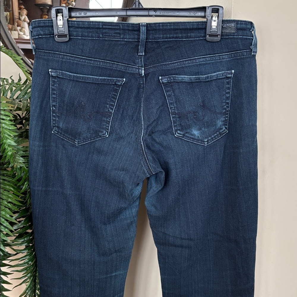 AG Adriano Goldschmied The Stevie Ankle Slim Straight Ankle Jeans Dark Blue Wash - Picture 9 of 16